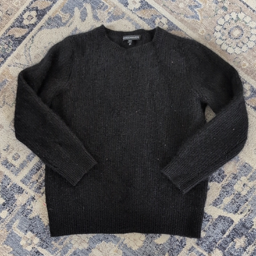 NakedCashmere Black Crew Neck Sweater